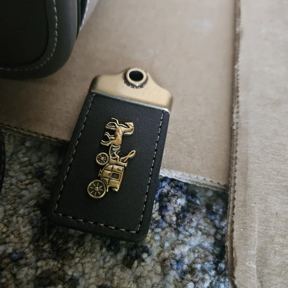 Coach Rogue Top Handle Dark Stone Bag - Picture 11 of 14